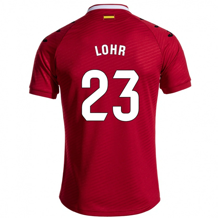 Danxen Kid Luca Lohr #23 Dark Red Away Jersey 2024/25 T-Shirt