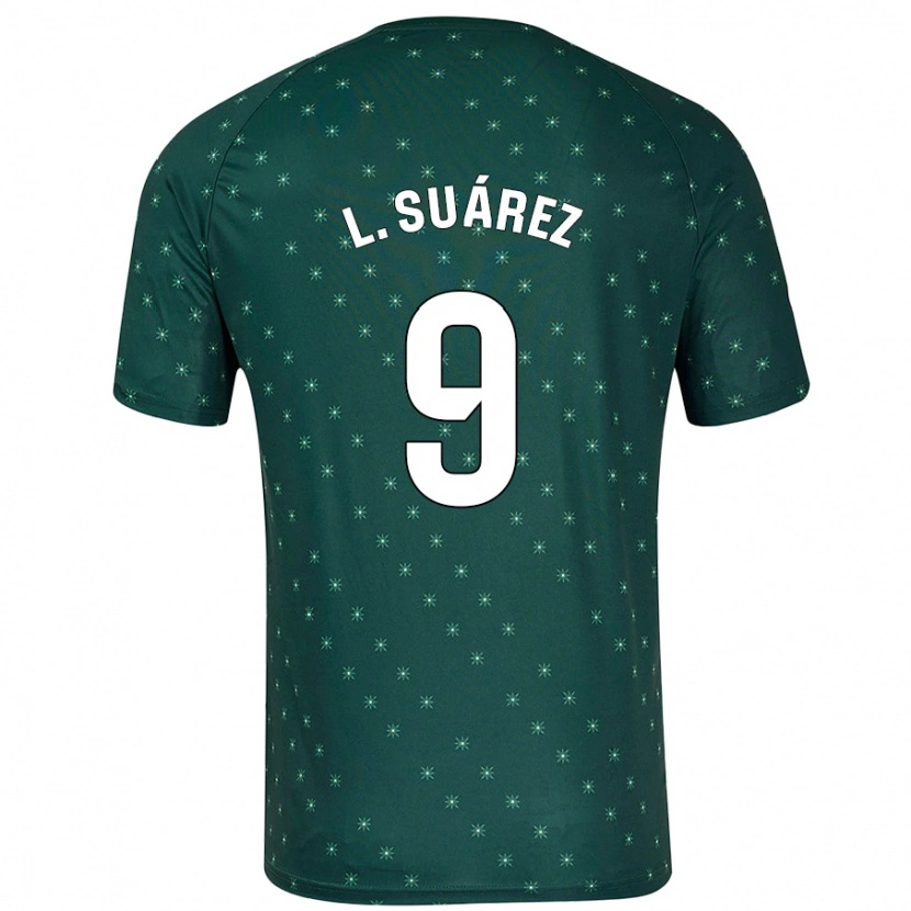 Danxen Kid Luis Suárez #9 Dark Green Away Jersey 2024/25 T-Shirt