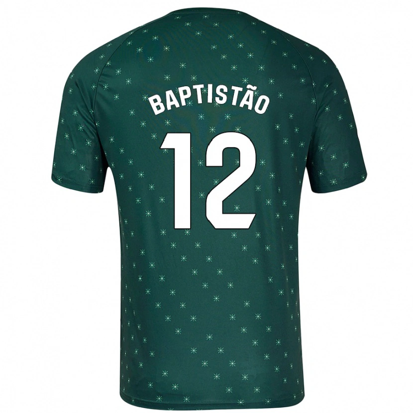 Danxen Kid Léo Baptistão #12 Dark Green Away Jersey 2024/25 T-Shirt