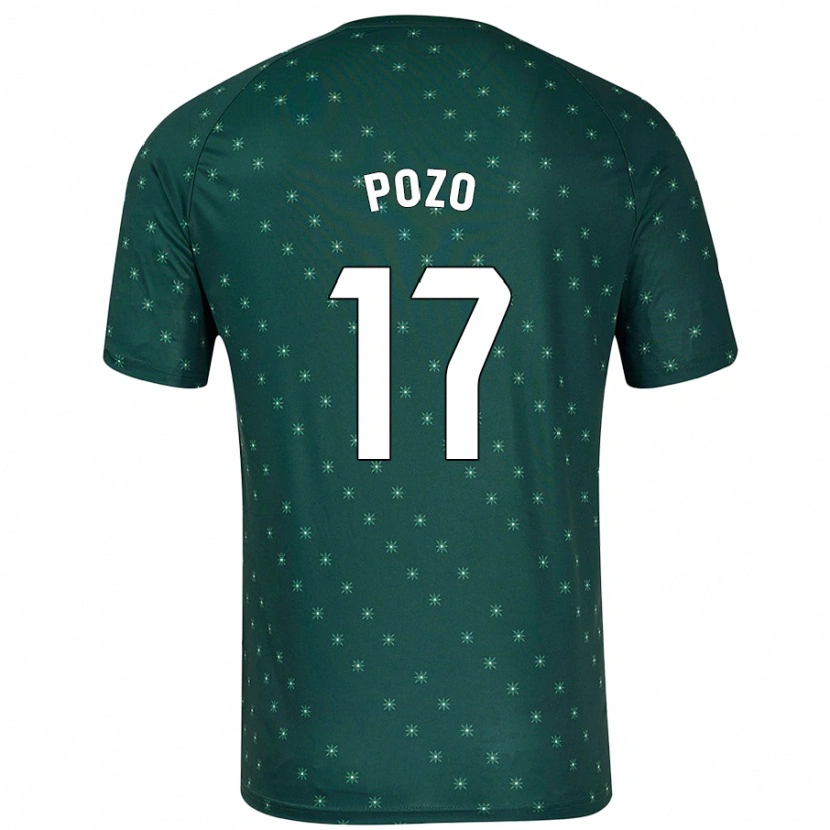 Danxen Kid Álex Pozo #17 Dark Green Away Jersey 2024/25 T-Shirt