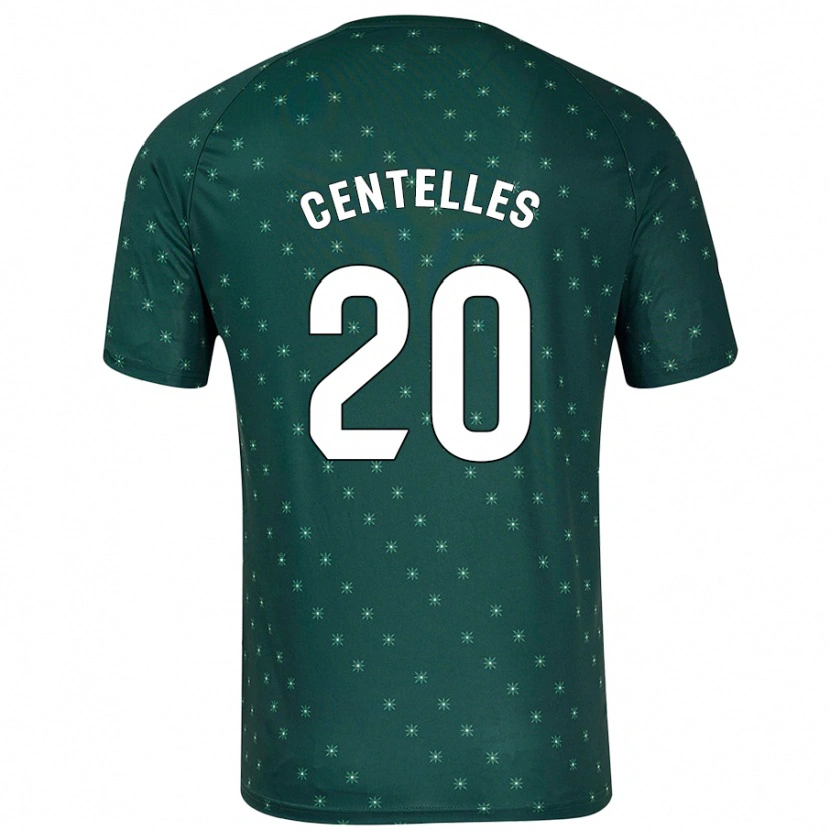 Danxen Kid Álex Centelles #20 Dark Green Away Jersey 2024/25 T-Shirt