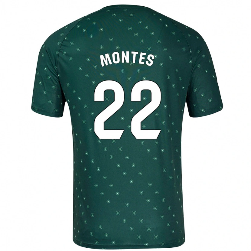 Danxen Kid César Montes #22 Dark Green Away Jersey 2024/25 T-Shirt