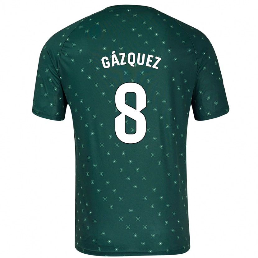 Danxen Kid Joan Gázquez #8 Dark Green Away Jersey 2024/25 T-Shirt