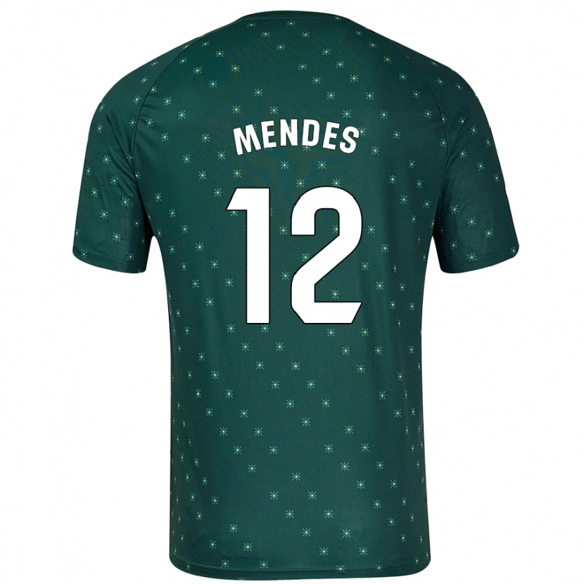 Danxen Kid Alex Mendes #12 Dark Green Away Jersey 2024/25 T-Shirt