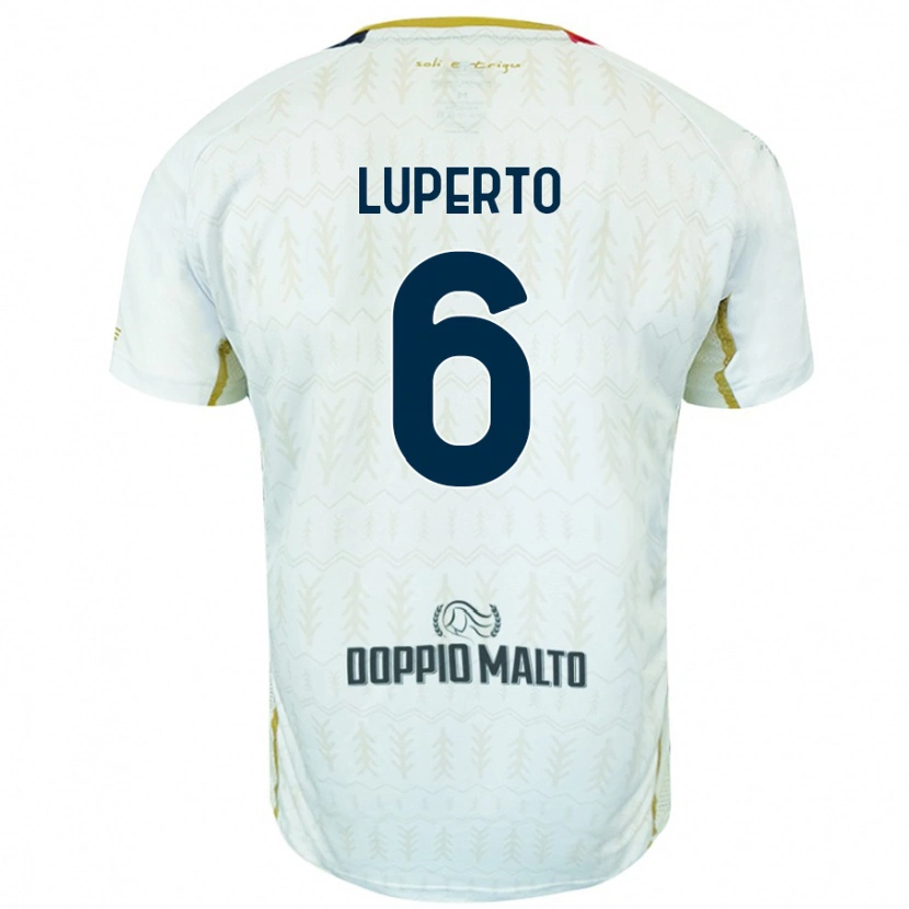 Danxen Kid Sebastiano Luperto #6 White Away Jersey 2024/25 T-Shirt