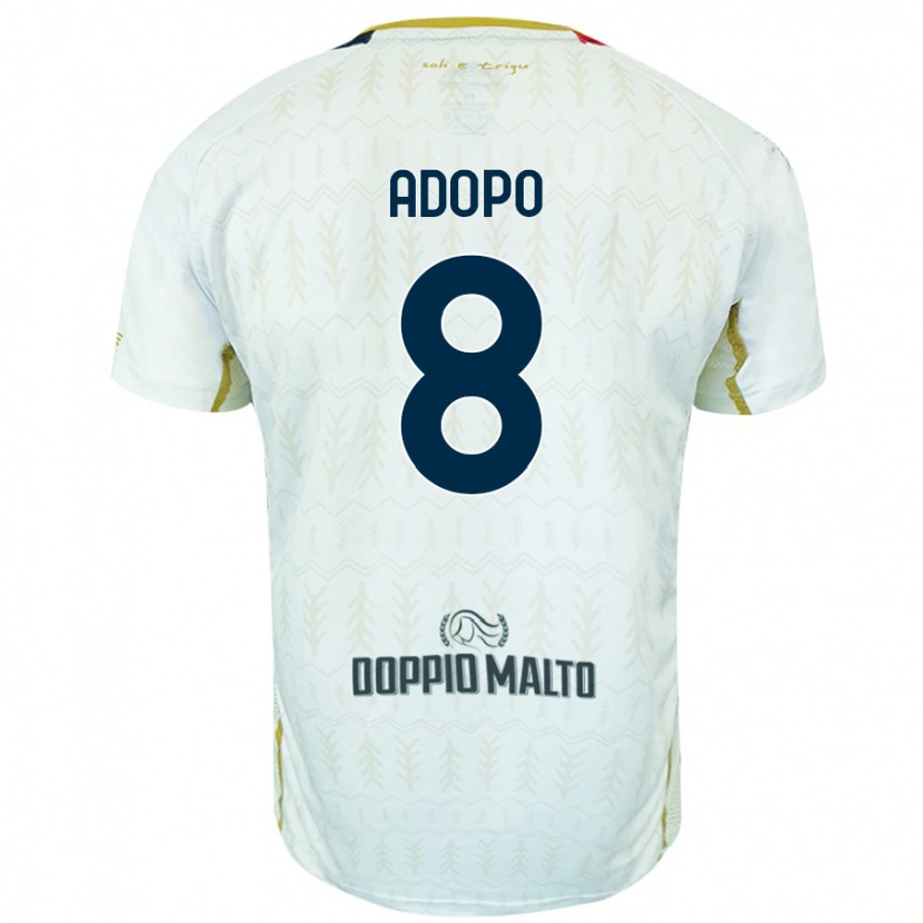 Danxen Kid Michel Adopo #8 White Away Jersey 2024/25 T-Shirt