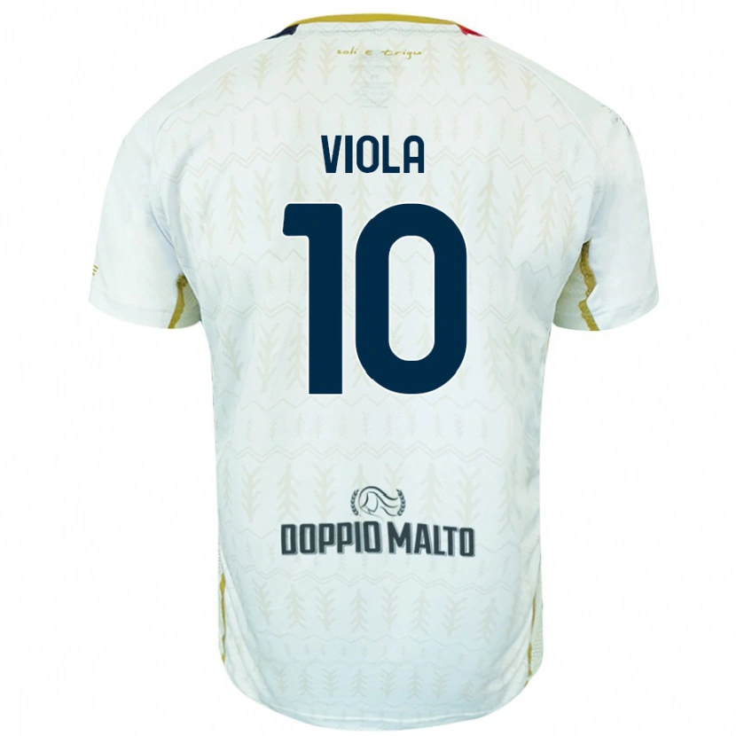 Danxen Kid Nicolas Viola #10 White Away Jersey 2024/25 T-Shirt