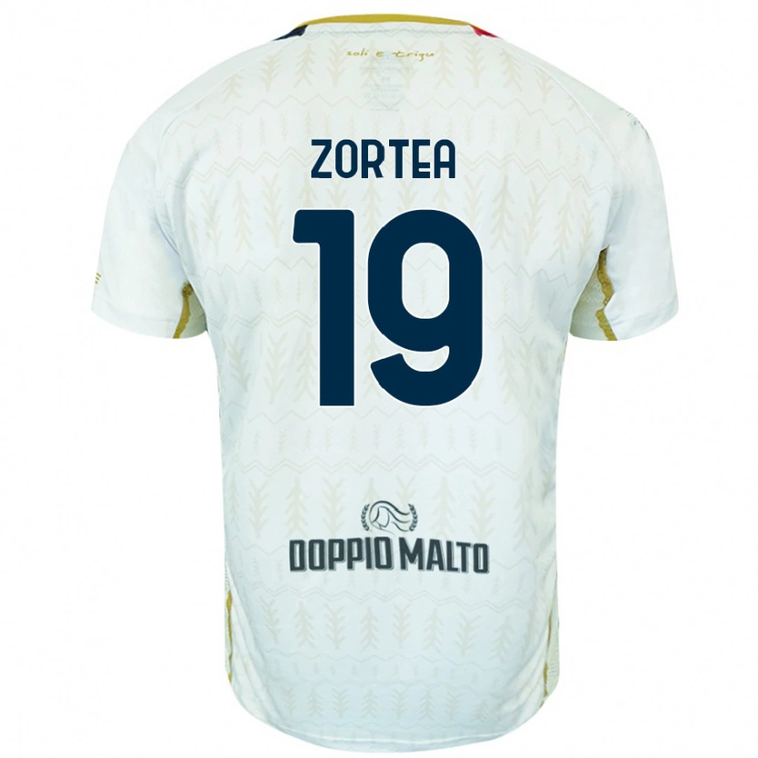 Danxen Kid Nadir Zortea #19 White Away Jersey 2024/25 T-Shirt