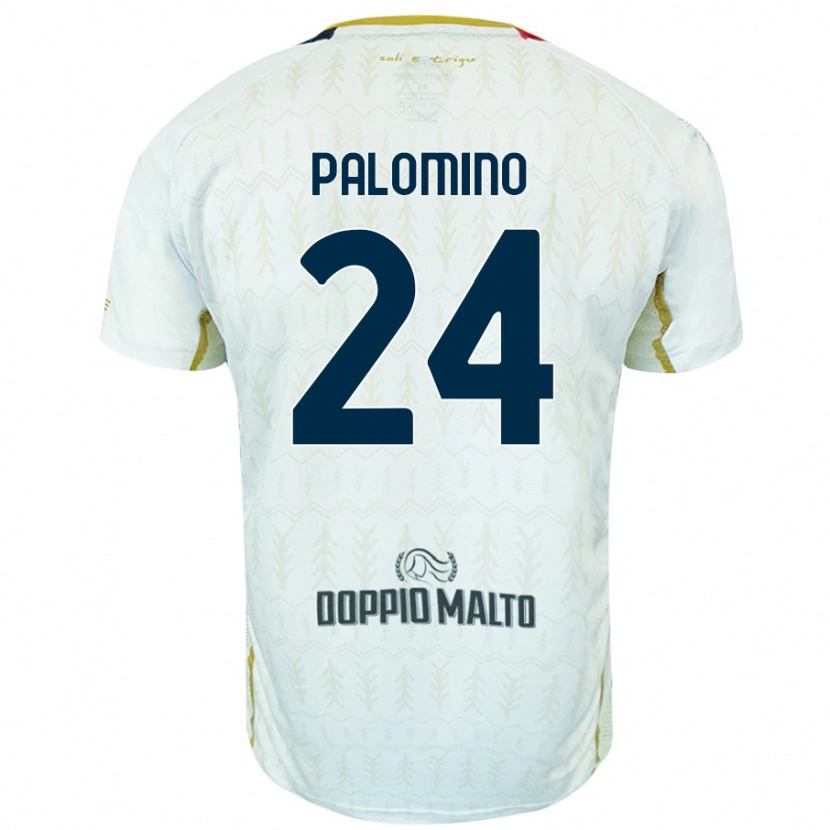 Danxen Kid José Luis Palomino #24 White Away Jersey 2024/25 T-Shirt