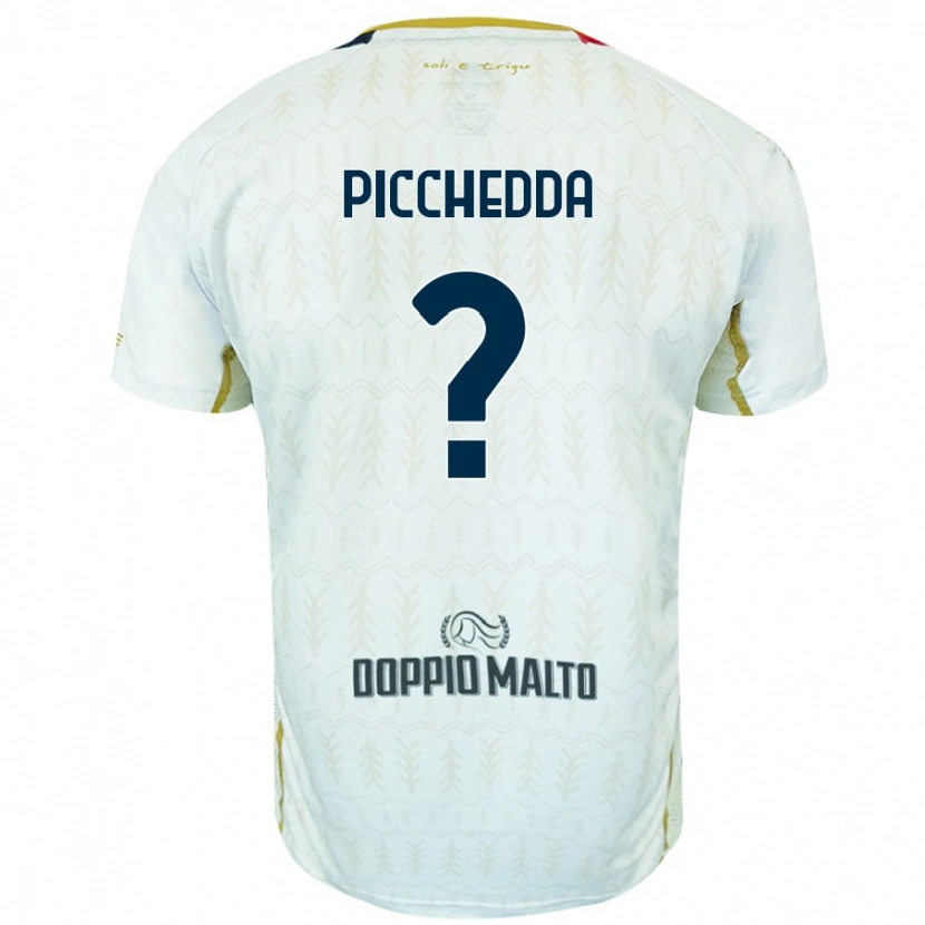 Danxen Kid Marco Picchedda #0 White Away Jersey 2024/25 T-Shirt