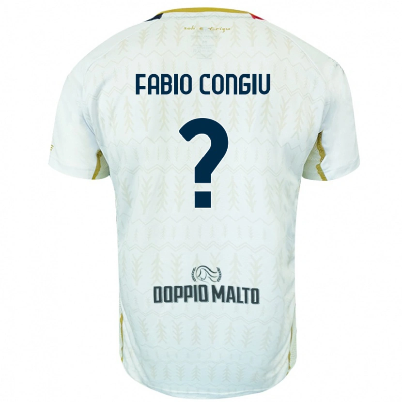 Danxen Kid Fabio Congiu #0 White Away Jersey 2024/25 T-Shirt