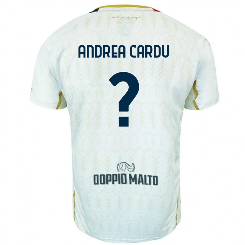 Danxen Kid Gian Andrea Cardu #0 White Away Jersey 2024/25 T-Shirt