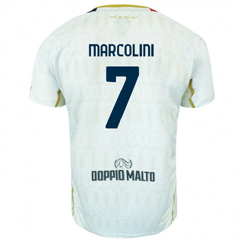 Danxen Kid Diego Marcolini #7 White Away Jersey 2024/25 T-Shirt