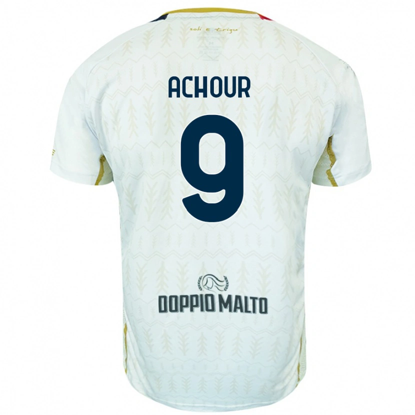 Danxen Kid Sofiane Achour #9 White Away Jersey 2024/25 T-Shirt