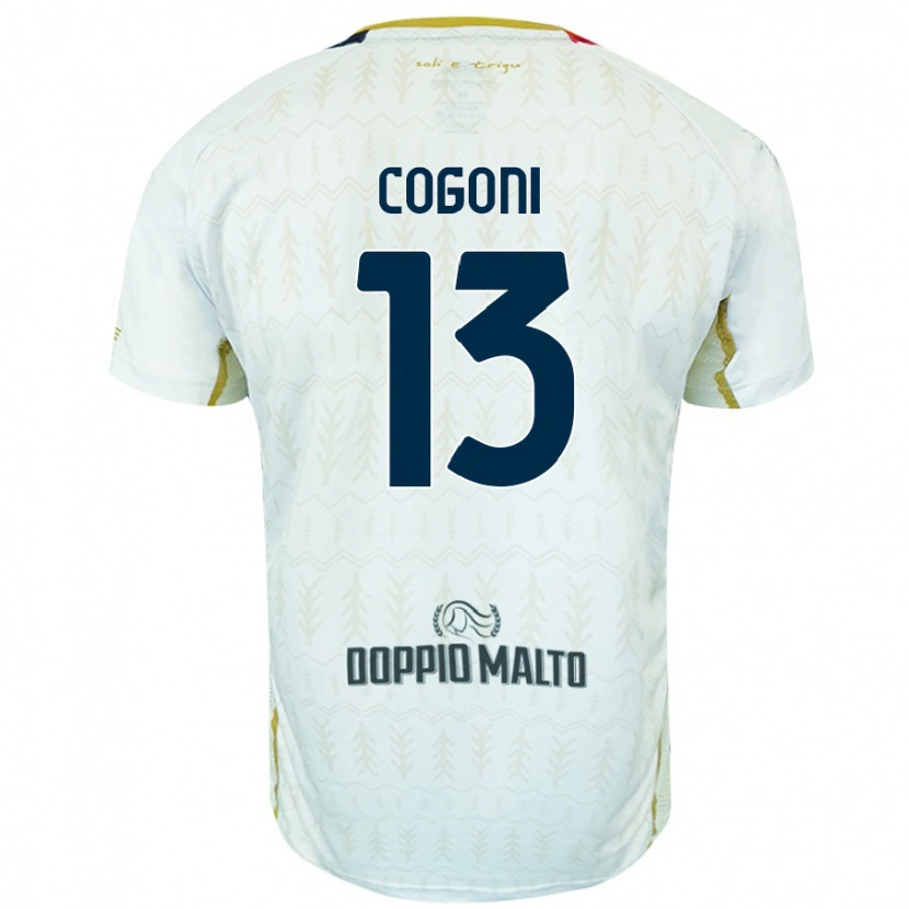 Danxen Kid Andrea Cogoni #13 White Away Jersey 2024/25 T-Shirt