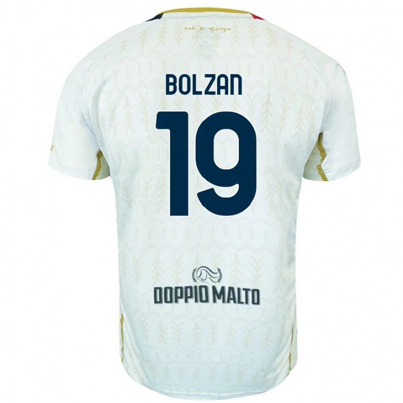 Danxen Kid Alessandro Bolzan #19 White Away Jersey 2024/25 T-Shirt