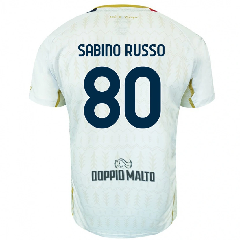 Danxen Kid Alessandro Sabino Russo #80 White Away Jersey 2024/25 T-Shirt