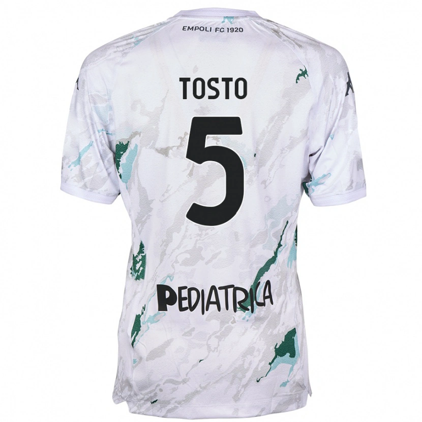 Danxen Kid Lorenzo Tosto #5 Grey Away Jersey 2024/25 T-Shirt