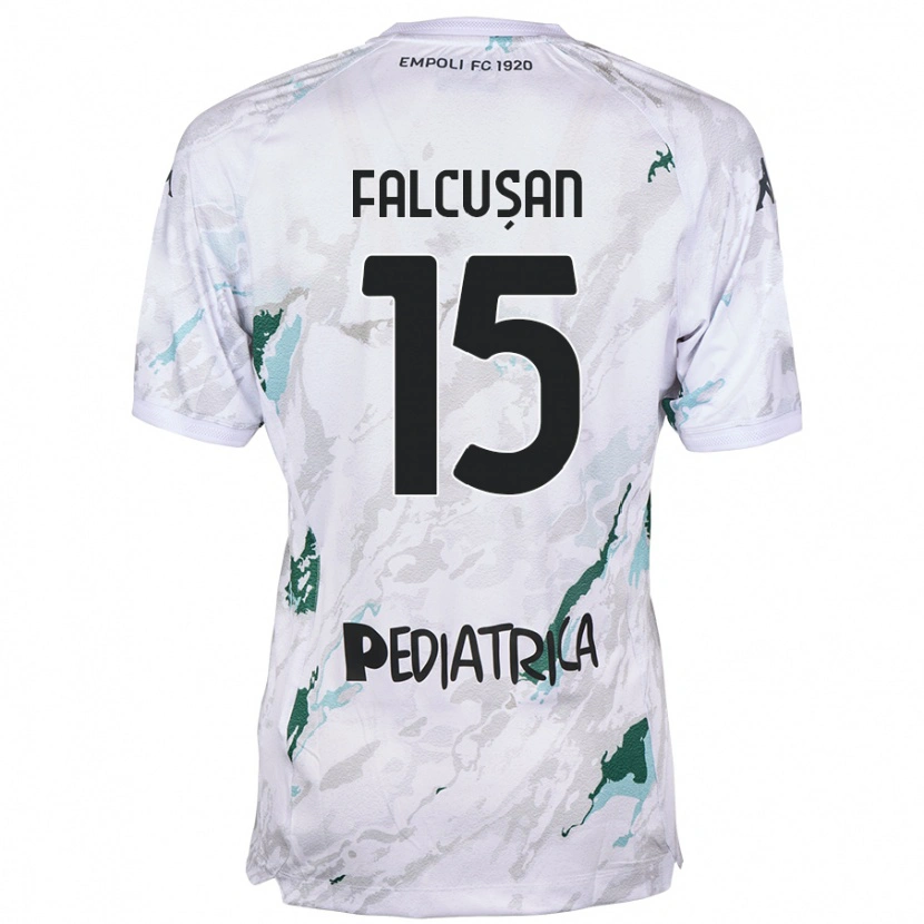 Danxen Kid Darius Fălcușan #15 Grey Away Jersey 2024/25 T-Shirt