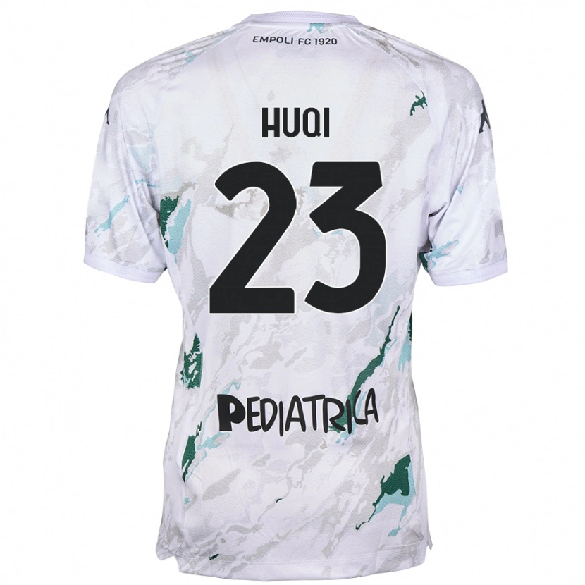 Danxen Kid Mattia Huqi #23 Grey Away Jersey 2024/25 T-Shirt