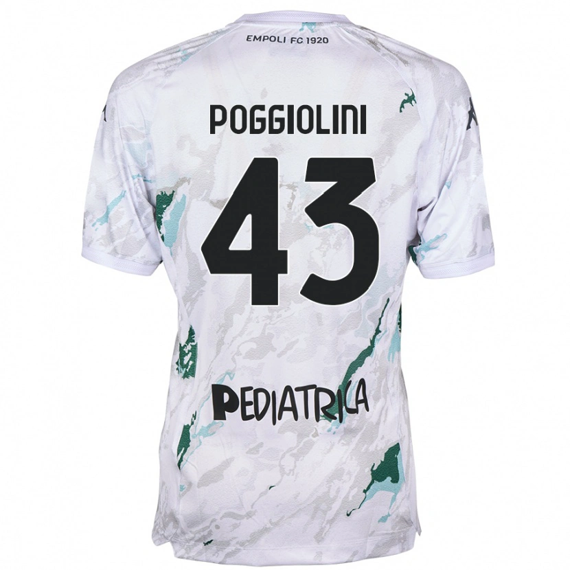 Danxen Kid Duccio Poggiolini #43 Grey Away Jersey 2024/25 T-Shirt