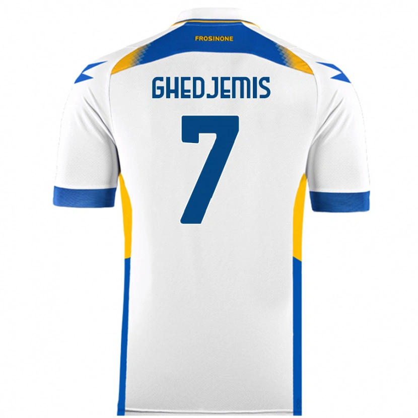 Danxen Kid Farès Ghedjemis #7 White Away Jersey 2024/25 T-Shirt