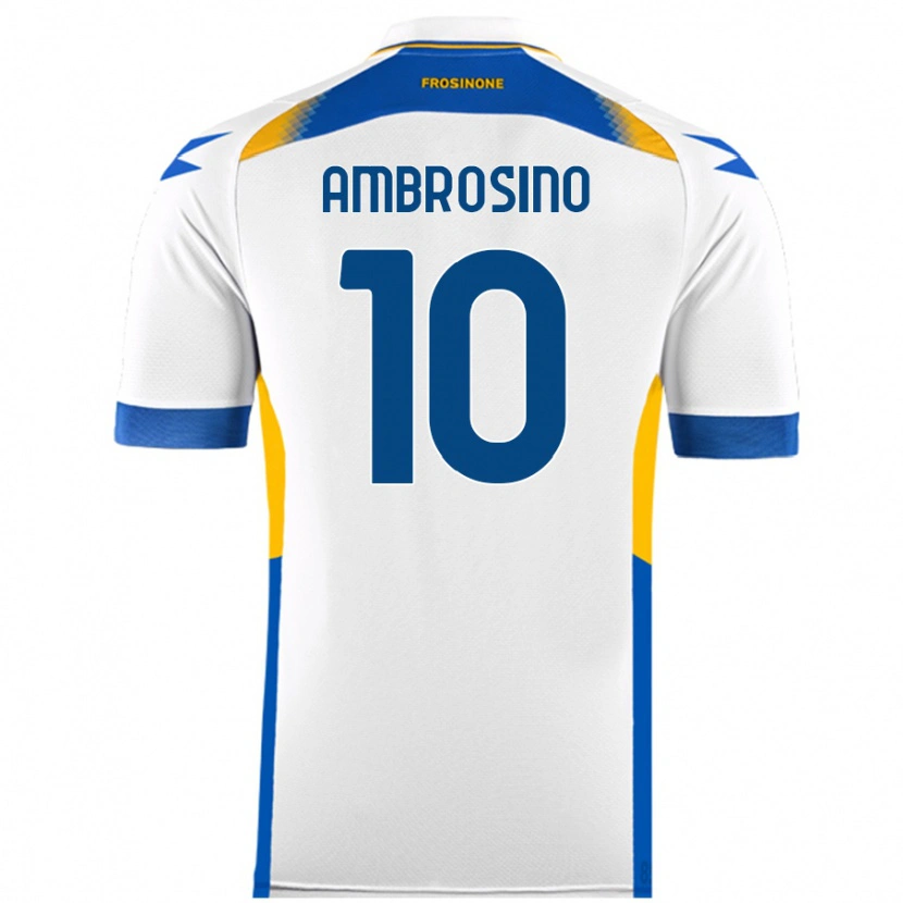 Danxen Kid Giuseppe Ambrosino #10 White Away Jersey 2024/25 T-Shirt