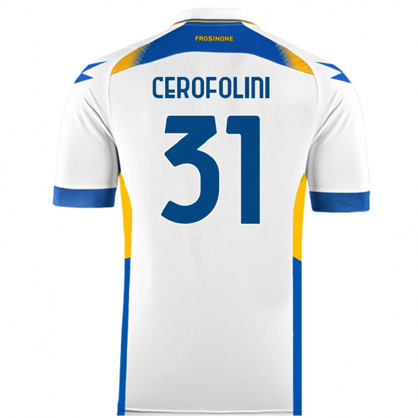 Danxen Kid Michele Cerofolini #31 White Away Jersey 2024/25 T-Shirt