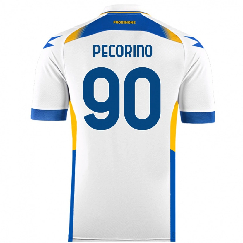 Danxen Kid Emanuele Pecorino #90 White Away Jersey 2024/25 T-Shirt