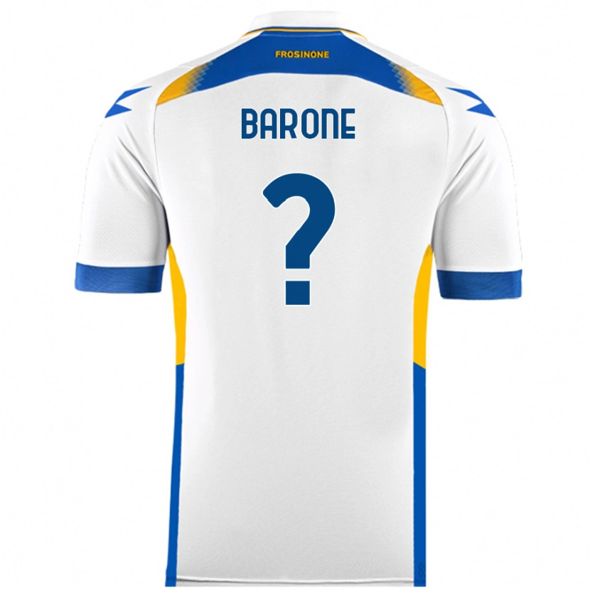 Danxen Kid Filippo Barone #0 White Away Jersey 2024/25 T-Shirt