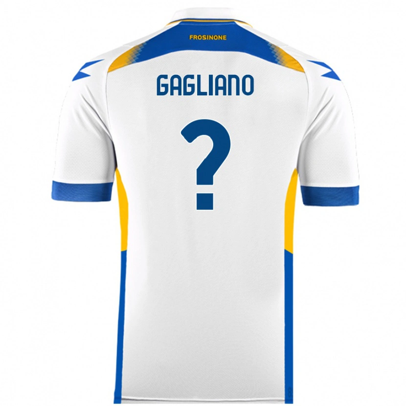 Danxen Kid Mattia Gagliano #0 White Away Jersey 2024/25 T-Shirt