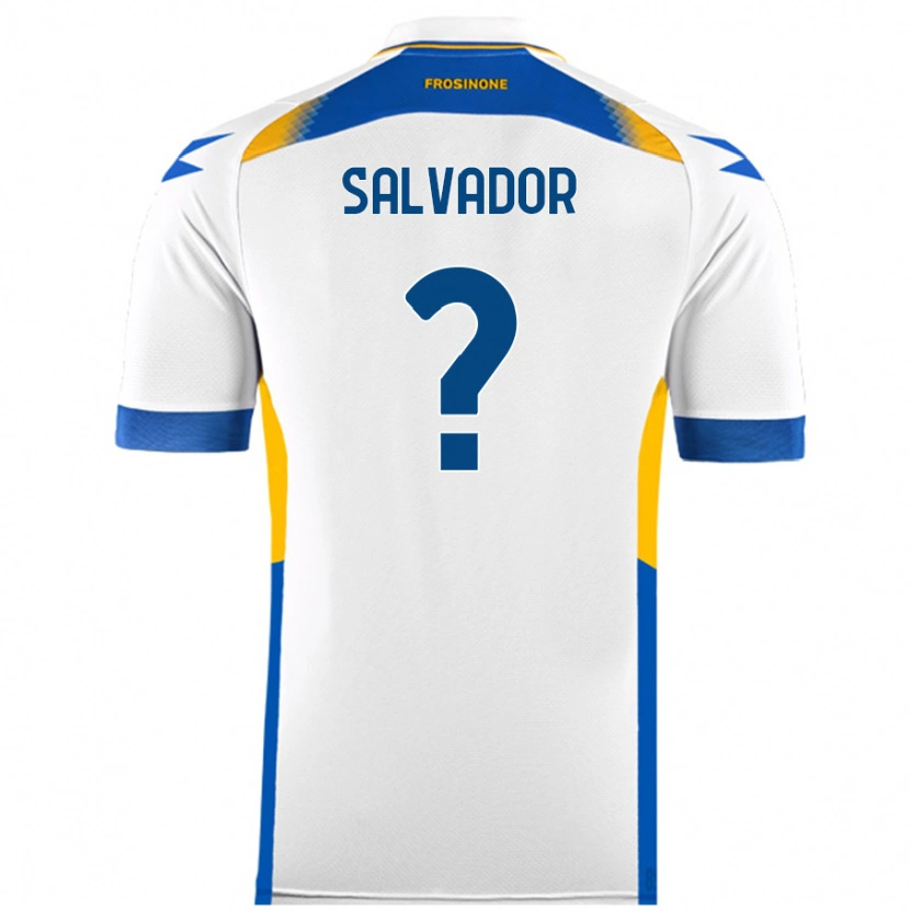 Danxen Kid Edoardo Salvador #0 White Away Jersey 2024/25 T-Shirt