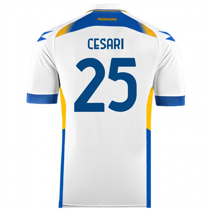 Danxen Kid Nicolò Cesari #25 White Away Jersey 2024/25 T-Shirt