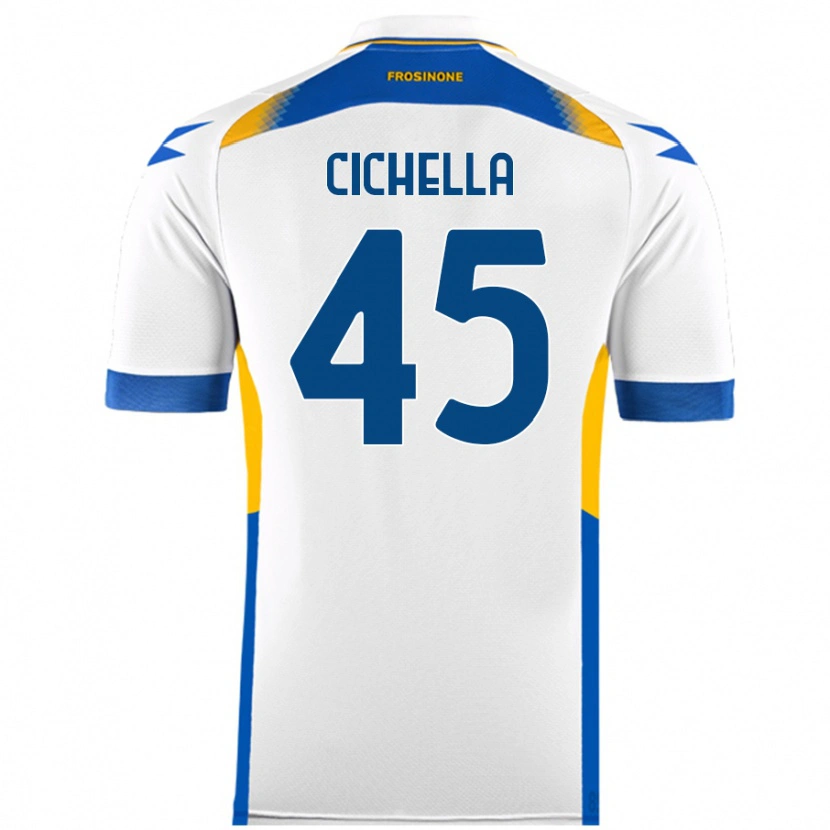 Danxen Kid Matteo Cichella #45 White Away Jersey 2024/25 T-Shirt