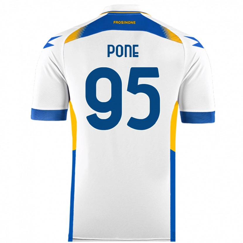 Danxen Kid Cristian Pone #95 White Away Jersey 2024/25 T-Shirt