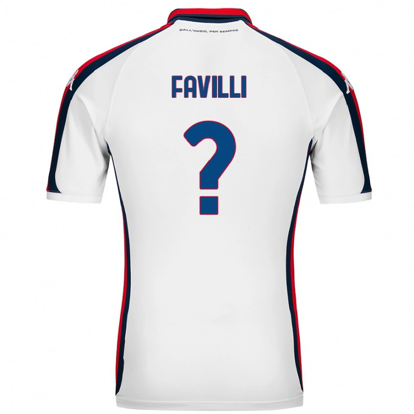 Danxen Kid Andrea Favilli #0 White Away Jersey 2024/25 T-Shirt