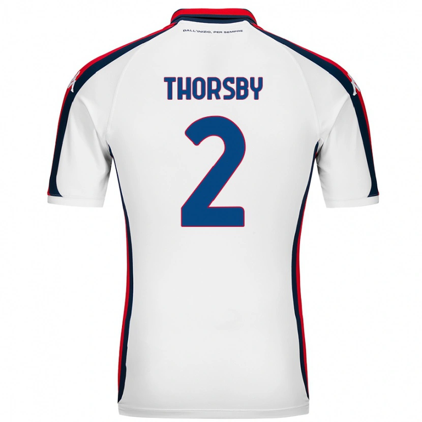 Danxen Kid Morten Thorsby #2 White Away Jersey 2024/25 T-Shirt