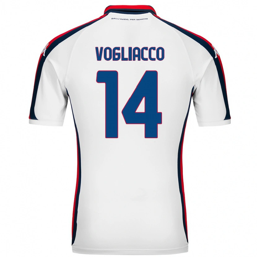 Danxen Kid Alessandro Vogliacco #14 White Away Jersey 2024/25 T-Shirt