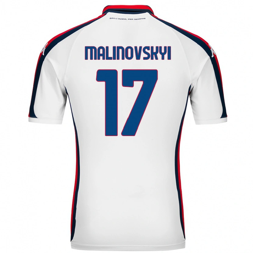 Danxen Kid Ruslan Malinovskyi #17 White Away Jersey 2024/25 T-Shirt