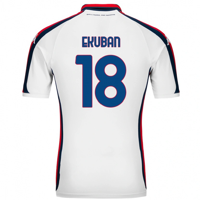 Danxen Kid Caleb Ekuban #18 White Away Jersey 2024/25 T-Shirt