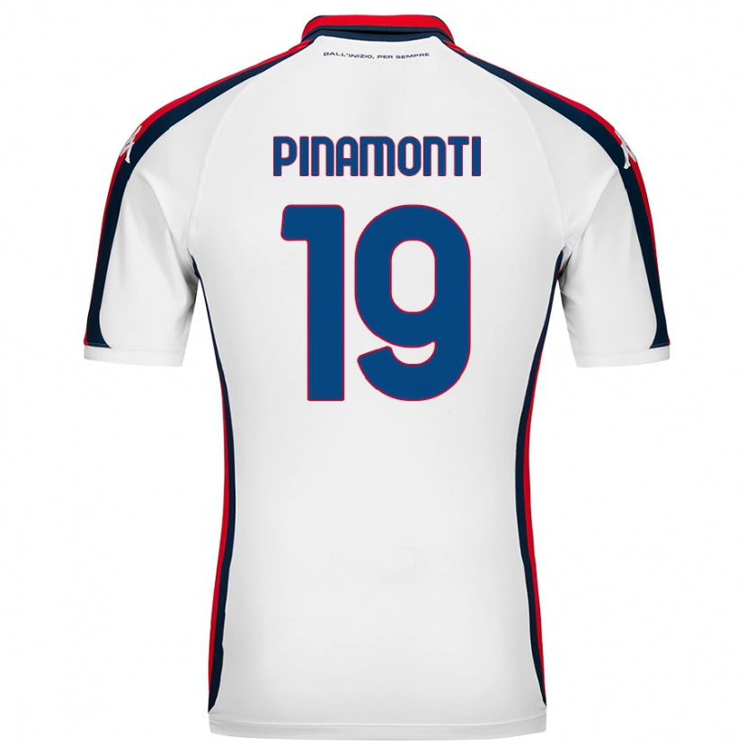 Danxen Kid Andrea Pinamonti #19 White Away Jersey 2024/25 T-Shirt