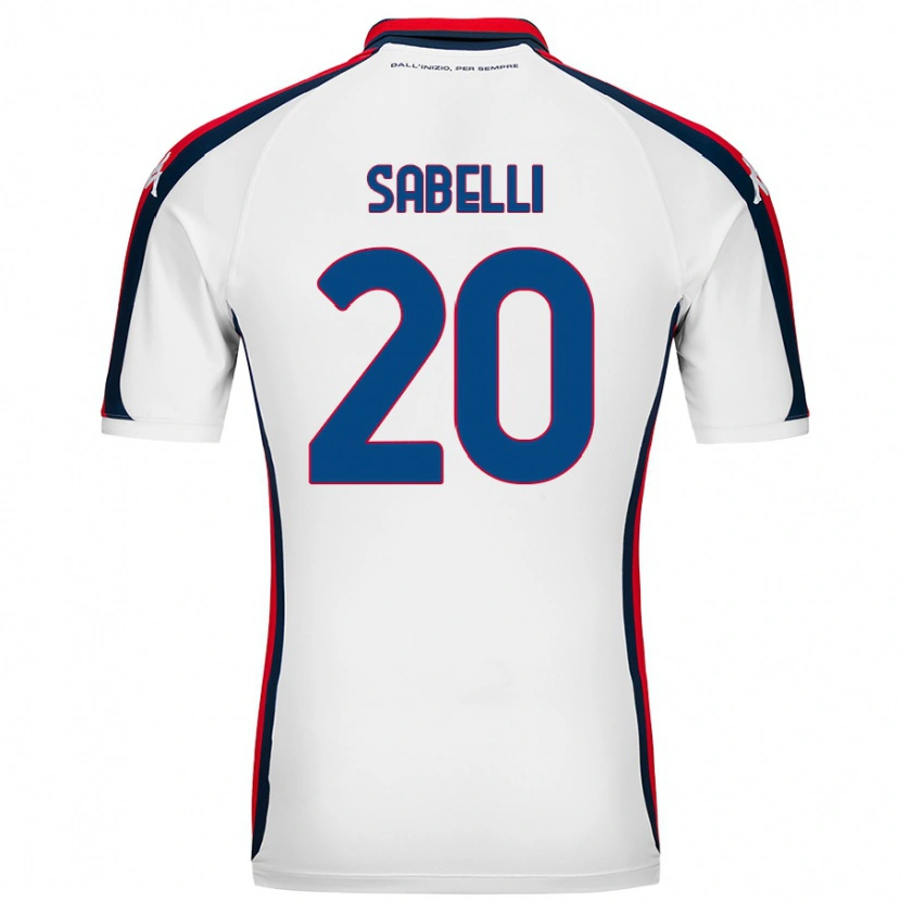 Danxen Kid Stefano Sabelli #20 White Away Jersey 2024/25 T-Shirt