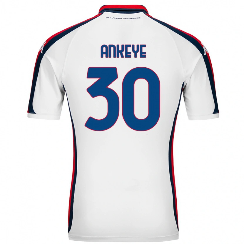 Danxen Kid David Ankeye #30 White Away Jersey 2024/25 T-Shirt