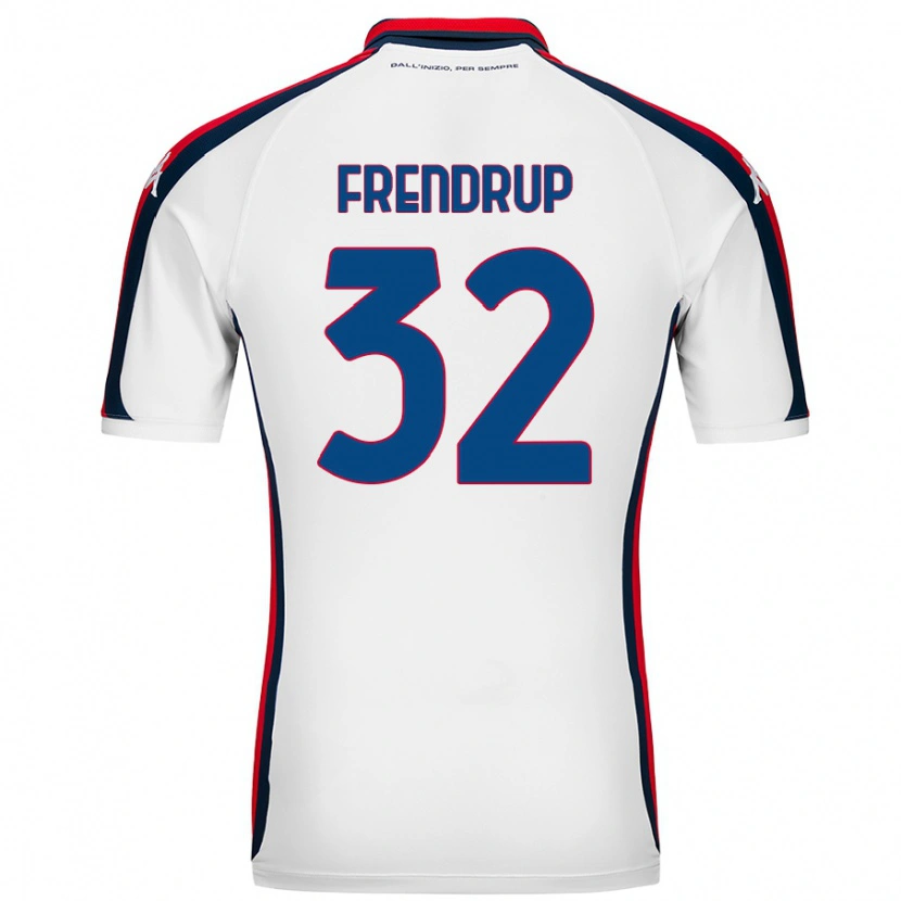 Danxen Kid Morten Frendrup #32 White Away Jersey 2024/25 T-Shirt