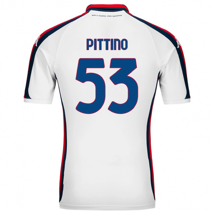 Danxen Kid Tommaso Pittino #53 White Away Jersey 2024/25 T-Shirt