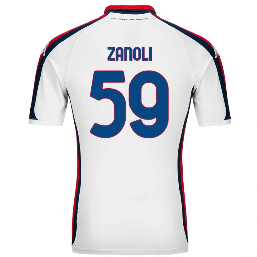 Danxen Kid Alessandro Zanoli #59 White Away Jersey 2024/25 T-Shirt