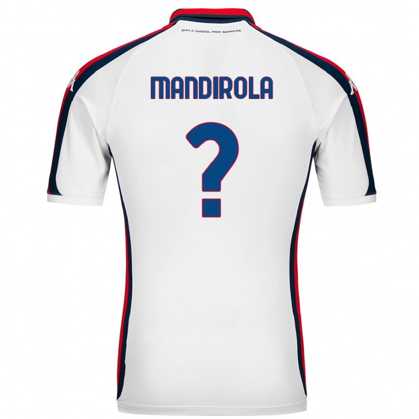 Danxen Kid Gabriele Mandirola #0 White Away Jersey 2024/25 T-Shirt