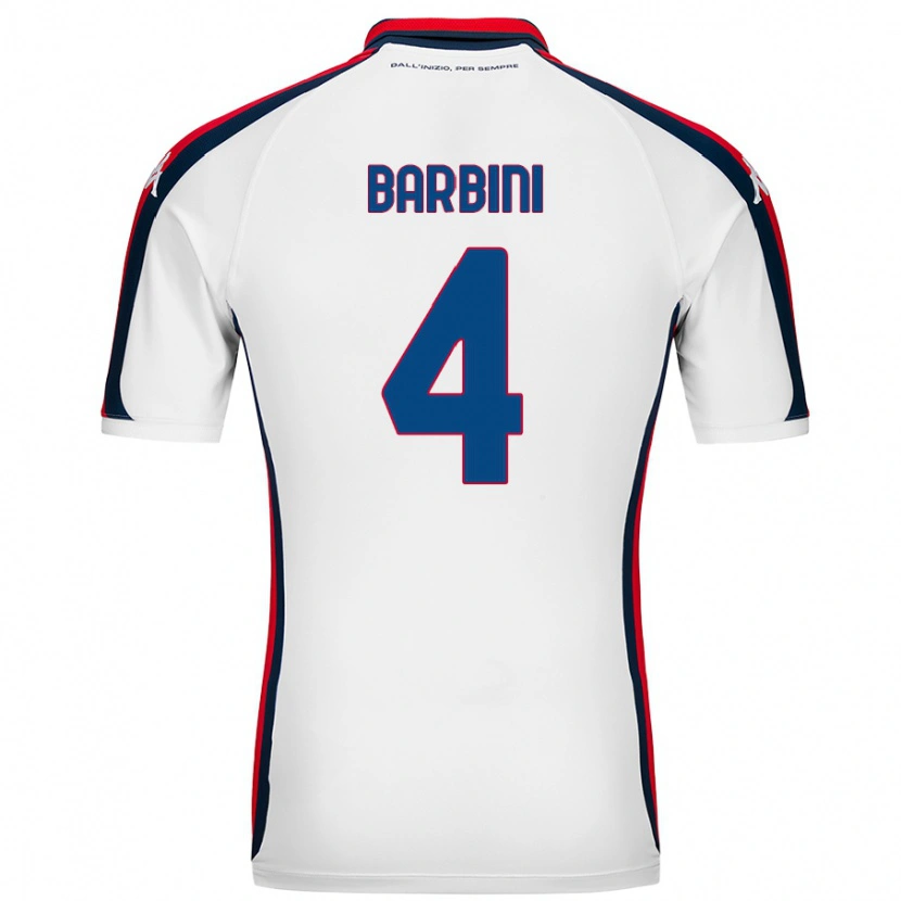 Danxen Kid Matteo Barbini #4 White Away Jersey 2024/25 T-Shirt