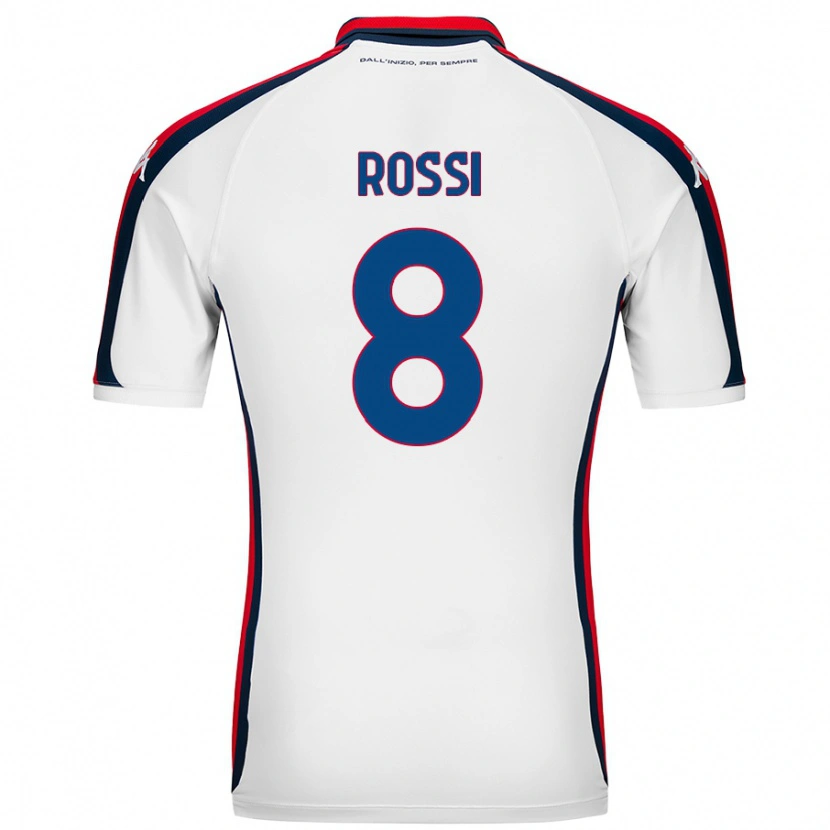 Danxen Kid Gianluca Rossi #8 White Away Jersey 2024/25 T-Shirt