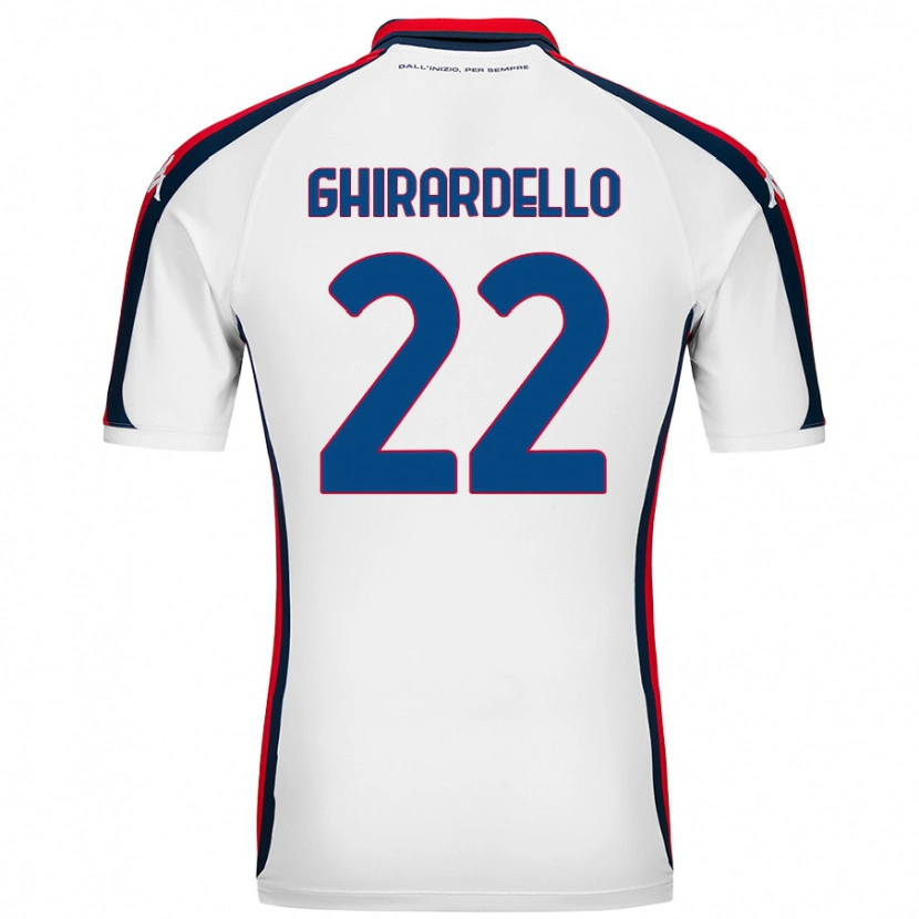 Danxen Kid Tommaso Ghirardello #22 White Away Jersey 2024/25 T-Shirt